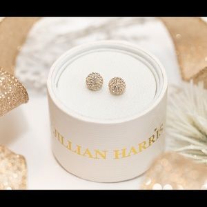 Hillberg & Berk 10mm Sparkle Ball earrings